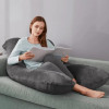 U Shape Maternity Body Pillow Pregnancy Body Pillow Soft Coral Fleece Pregnant Women Side Sleepers Bedding Relaxing Pillows