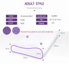 TPE Neck Message Bed Pillow High Elasticity Orthopedic Shoulder Pain Protection Cervical with Cover For Sleep Travel Purple