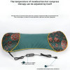 Heating Cervical Pain Relief Chinese Medicine Pillow Velvet Fabric Wormwood Fill Waist or Neck Pillow Help Sleep Pillow Lumbar