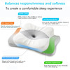 Orthopedic Memory Foam Pillow Anti-Snoring Ergonomic 58x38cm Slow Rebound Cervical Pillow Neck Pain Relief for Side Back Sleeper