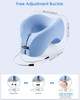 jiaao Travel Neck Pillow with 360-Degree Head Support, Memory Foam U-Shaped Napping Pillow for Airplane, Car, Train, Bus.