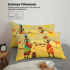 90gsm polyester fleece fabric, skin friendly and warm bedding set of three, 1 duvet cover+2 pillowcases, African landscape print