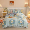 1PC Duvet Cover and 2PC Pillowcase Set Flannel Coral Fleece Warm Winter Thick Single Double Queen King Quilt Bedding Set