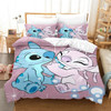 Cartoon Cute Stitch Duvet Cover Kids Bedding Set Quilt Duvet Cover Pillowcase Children Bed Comfortable Cover Bed Set Twin King