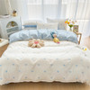 4Pcs，Love Pattern Printed Milled Duvet Cover Set Princess Style Milled Duvet Cover Set Home Milled Duvet Cover Set