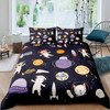 Cartoon Bedding Set Aviation Astronaut Duvet Cover Boys Blue Sky Dream Quilt Cover Twin Single Double Sizes Pillow Case