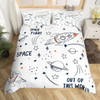 Cartoon Bedding Set Aviation Astronaut Duvet Cover Boys Blue Sky Dream Quilt Cover Twin Single Double Sizes Pillow Case