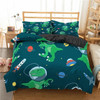 Cartoon Bedding Set Aviation Astronaut Duvet Cover Boys Blue Sky Dream Quilt Cover Twin Single Double Sizes Pillow Case