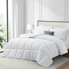 Down Alternative Comforter King Size All Season Duvet Insert, Ultra Soft Double Brushed Microfiber Quilt Cover, Box Stit