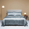 Sondeson Noble Gray 100% Silk Bedding Set Deep Sleep Duvet Cover Pillow Case Bed Sheet Quilt Cover King Queen For Women Men