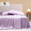 Lanlika Purple Nature 100% Silk Summer Bedding Set Beauty Duvet Cover Flat Sheet Queen King Bed Linen Pillowcase For Sleep Gift