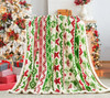 Christmas Reindeer Santa Claus Snowman Throw Blanket Double Layer Thickening Fluffy Soft Fleece Flannel Blanket Home Decor