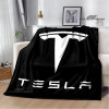 Tesla logo printed blanket Flange Warm blanket Soft and comfortable blanket throw blanket bed linings birthday gift