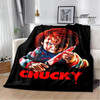 Horror movie Cult of Chucky blanket Flange Warm blanket Soft and comfortable blanket picnic blanket bed linings birthday gift