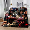 Singer The Weeknd print blankets Flange Warm blanket soft and comfortable home travel bed blanket picnic blankets birthday gift