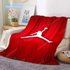 J-Jordan logo throw blanket cooling blankets for beds picnic Living room, bedroom, sofa, lunch break, bed sheet gift