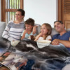 Five Galloping Horses Blanket Printed Throw Blanket Plush Fluffy Flannel Fleece Blanket Soft Throws for Sofa Couch and Bed