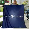 Polo Ralph Lauren Flannel Blanket Bed Cartoon Throw Soft Cartoon Printed Bedspread Bedspread Sofa Picnic Blanket