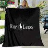 Polo Ralph Lauren Flannel Blanket Bed Cartoon Throw Soft Cartoon Printed Bedspread Bedspread Sofa Picnic Blanket