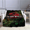 Jurassic Park Dinosaur Soft Throw Blanket Sublimation Cartoon Flannel Bedding Sofa Bedroom Decor for Teens Adult Gifts