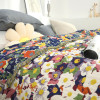 Nordic pastoral flower cotton blanket and throws sofa towel bed end blanket summer thin quilt Single double gauze soft bedspread