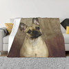 Cute French Bulldog Fleece Throw Blankets for Pets, Puppy, Sofa, Bed, Warm, Flannel, Bedding, Travel, Bedspreads