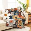 Textile City Ins Flourishing Flowers Throw Blanket American Style Countryside Home Decor Sofa Towel Outdoor Camping Leisure Mat