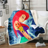 Fractal Acid Fleece Blanket Plush 3d Printed for Adults Sofa Sherpa Fleece Bedspread Wrap Throw Blanket