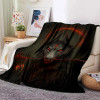 Dreamlike Wolf Blanket Soft Plush Sofa Bed Cartoon Wolf Throw Blanket Picnic Blankets Modern Flannel Blanket Bedspread Bedding