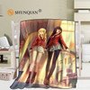 Custom Kakegurui Anime Blanket Blending Fabric 56x80inch 50X60inch 40X50inch Sofa Bed Throw Blanket Kid Adult Warm Blanket