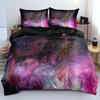 Luxury Galaxy Dark Blue Bedding Set Twin Full Queen King Size Duvet/Quilt Cover Set Shining Stars Starry Sky Comforter Cover