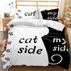 Couple/Lover White Black Luxury Bed Linen 2 People Double Bed Adult Single King Quilt Duvet Cover Queen Comforter Bedding Sets
