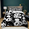 Panda Duvet Cover Cartoon Panda Printed Bedding Set For Kids Boys Girls Microfiber Cute Animal Comforter Cover 2/3Pcs Full Size Panda Duvet Cover Cartoon Panda Printed Bedding Set For Kids Boys Girls Microfiber Cute Animal Comforter Cover 2/3Pcs Full Size