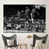 Motivational Quote and Basketball Sport Star Posters Retro Canvas Wall Art for Living Room Decor Perfect for Sports Fans