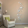 12Pcs/lot 3D Butterfly Mirror Wall Sticker Decal Wall Art Removable Wedding Decoration Kids Room Decoration Sticker
