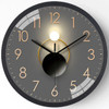 2023 new wall clock 8 inches modern fashion personality art mute living room wall clock luxury wall clock
