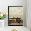 1pc Sam Toft Art Abstract Landscape Love Dogs Poster Self-adhesive Art Waterproof Paper Sticker Coffee House Bar Room Wall Decor