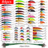 Aorace Fishing Lure Set Fishing Hard Bait Mini Minnow Floating Swing Crankbait Crazy Wobblers Artificial Bionic Crank Lures