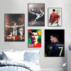 Football-Cristiano-R-Ronaldos Poster Wall Sticker Bedroom Bedside Decoration Modern Art Indoor Hanging Painting