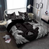 Viking Duvet Cover Set Mjollnir Bedding Set Scandinavian Folklore Motifs Northern Germanic Culture Comforter Cover Pillowcases
