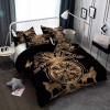 Viking Duvet Cover Set Mjollnir Bedding Set Scandinavian Folklore Motifs Northern Germanic Culture Comforter Cover Pillowcases