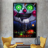 Fnaf Five-nights-At-Freddys Anime Poster Kraft Paper Vintage Poster Wall Art Painting Study Stickers Big Szie Wall Painting