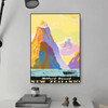 Vintage Canvas Painting New Zealand Map POSTER Canvas HD Print Personalized Wall Art Custom Painting