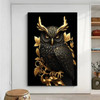 Abstract Black Gold Animal Poster No Framed Poster Kraft Club Bar Paper Vintage Poster Wall Art Painting Bedroom Study Stickers