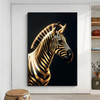 Abstract Black Gold Animal Poster No Framed Poster Kraft Club Bar Paper Vintage Poster Wall Art Painting Bedroom Study Stickers