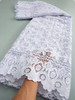 2024 High Quality African Guipure Cord Lace Fabric Nigerian Water Soluble Lace Fabric for Women Evening Party Dresses TY3610