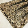 New mesh lace gold three-dimensional embroidery fabric / high-end custom apparel fabric / encryption embroidery skirt cloth
