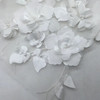 sage 14 color Beads 3D Flower Stapled Lace Fabric Wedding Dress DIY Children's Clothing Sewing Fabric