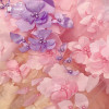 13 Color Beads 3D Flower Stapled Lace Fabric Wedding Dress DIY Children's Clothing Sewing Fabric RS4183