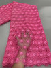 Hot Sale Nigerian Guipure Cord Lace Fabric 2024 Hight Quality African Water Soluble Lace Fabric For Women Evening Dress Material